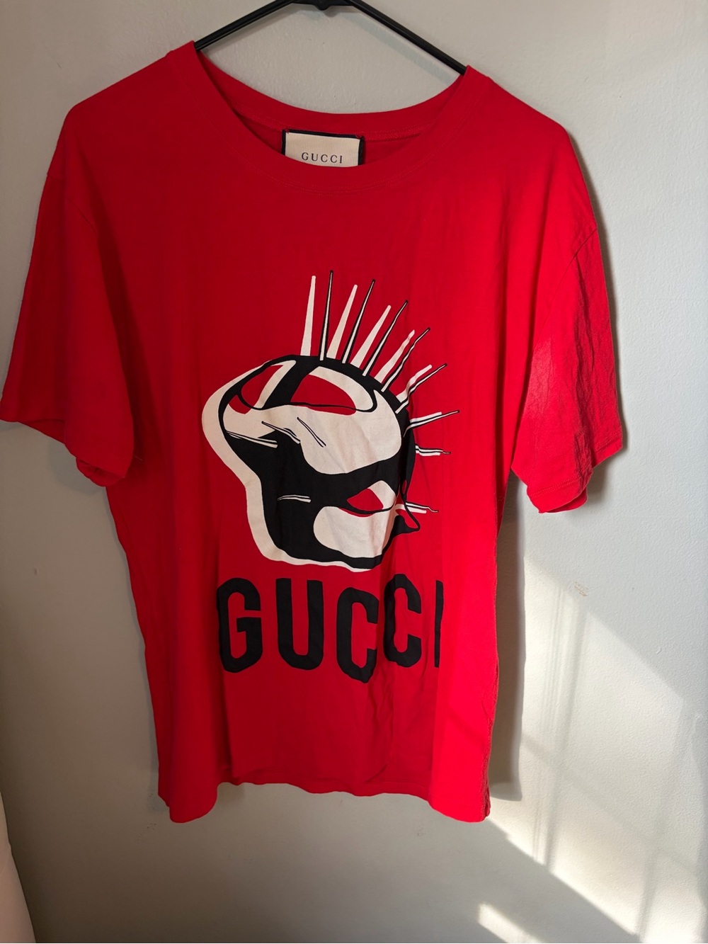 Gucci Red Graphic Tee with Black Accents - Picture 2 of 3